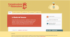 Desktop Screenshot of comunicazionenellaristorazione.it